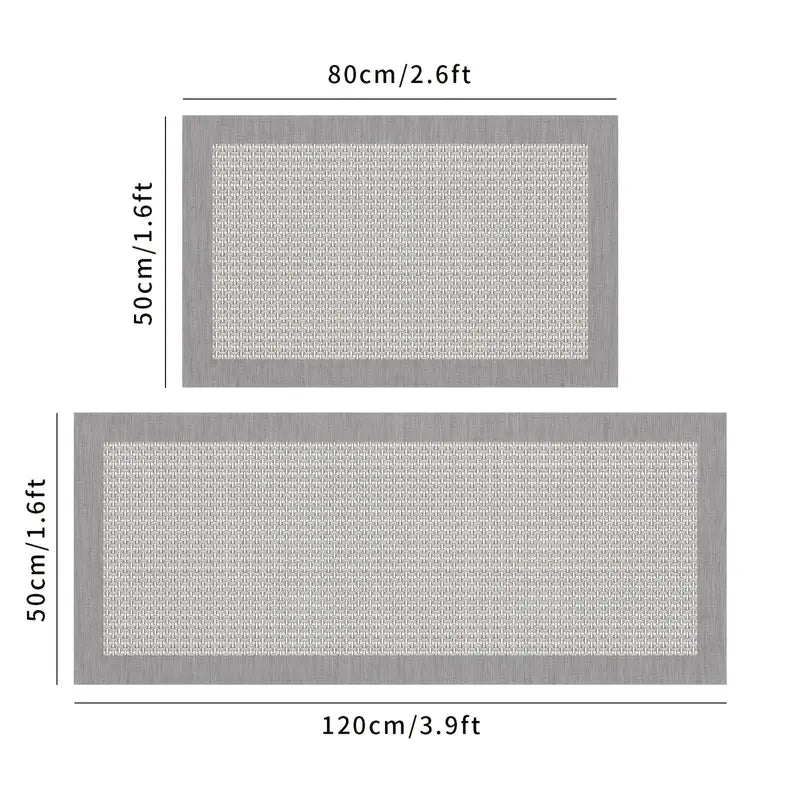2-Pack Non-Slip & Waterproof Kitchen Floor Mats