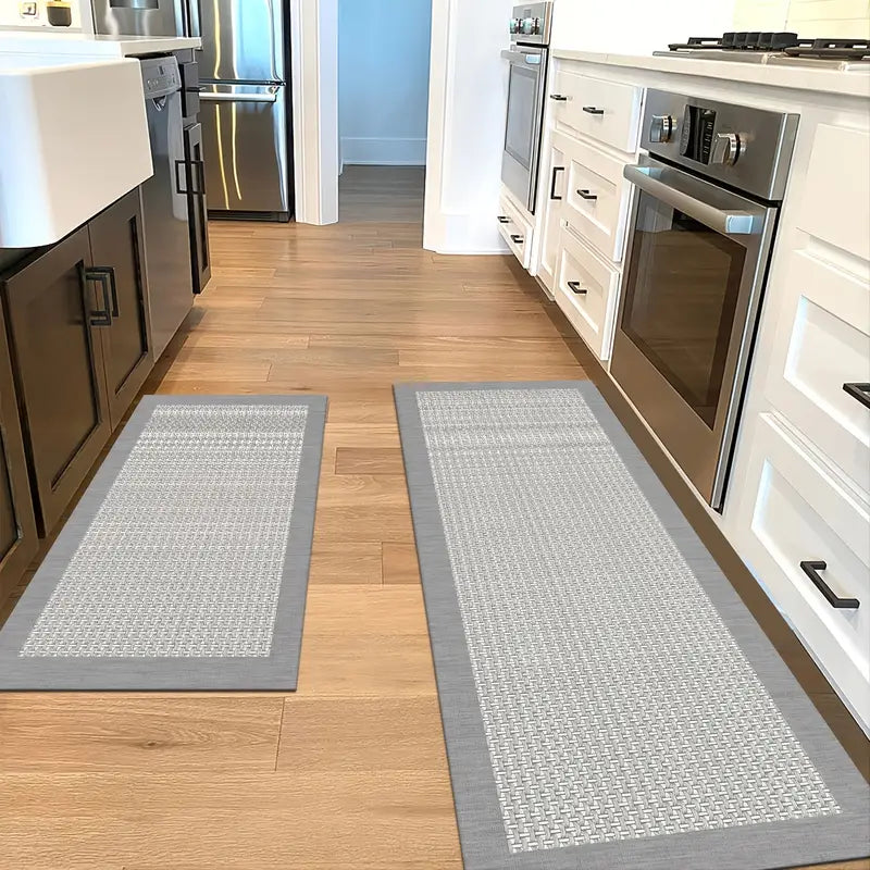 2-Pack Non-Slip & Waterproof Kitchen Floor Mats