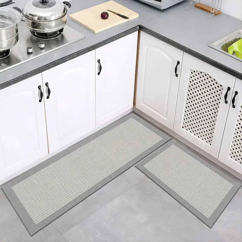 2-Pack Non-Slip & Waterproof Kitchen Floor Mats