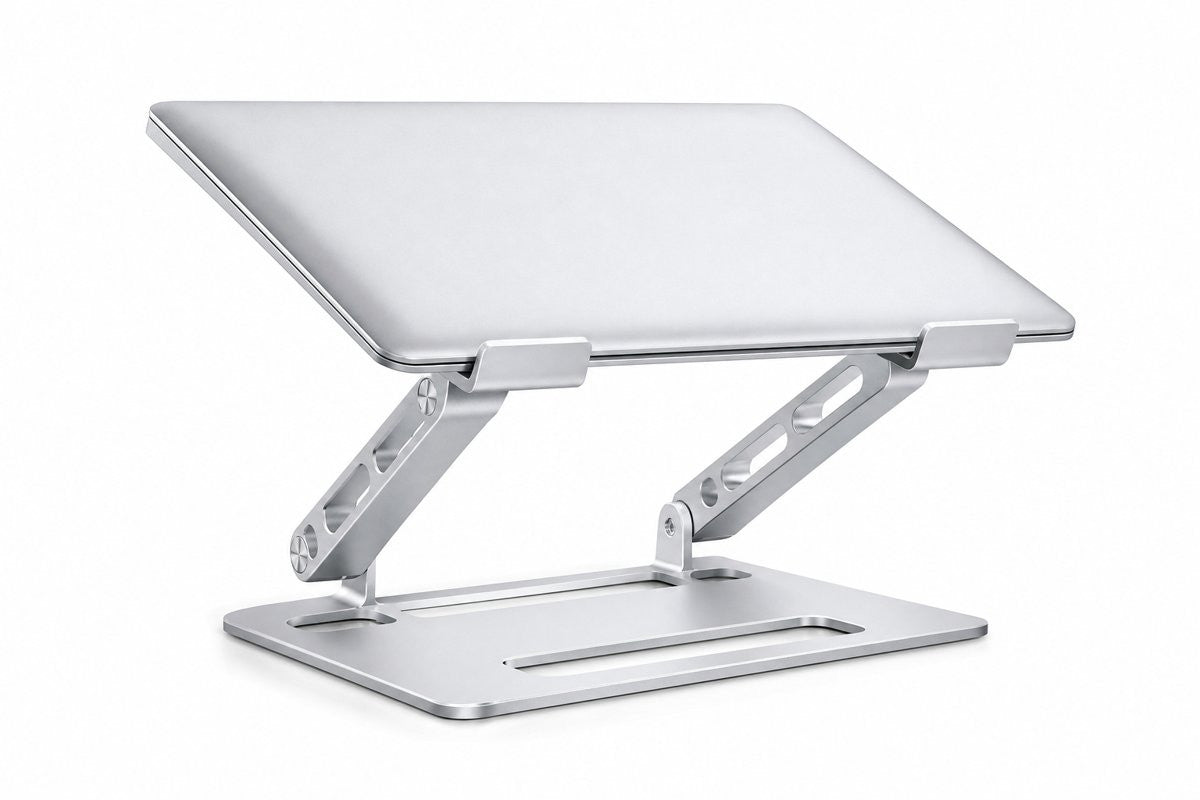Adjustable aluminum laptop stand