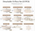 Removable Handle Non-Stick Pot Set with Steamer